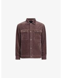 AllSaints - Castleford Relaxed-Fit Corduroy Organic-Cotton Overshirt - Lyst