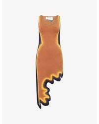 Ph5 - Aster Reversible Wavy Knit Mini Dress - Lyst