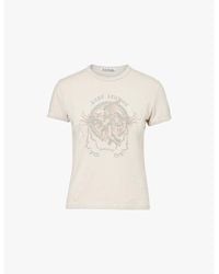 Acne Studios - Graphic-Print Short-Sleeve Cotton-Jersey T-Shirt - Lyst