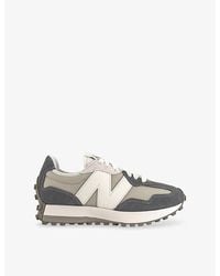 New Balance - 327 Suede And Mesh Low-Top Trainers - Lyst