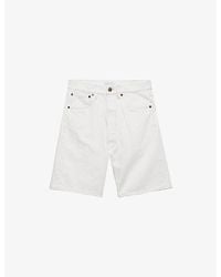 Prada - Old Cotton Denim Bermuda Shorts - Lyst