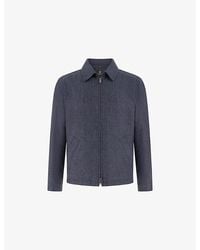 BOGGI - Side-Pocket Linen-Blend Bomber Jacket - Lyst