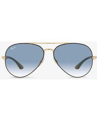 Ray-Ban - Rb3675 Pilot-frame Metal Sunglasses - Lyst