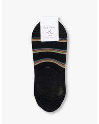Paul Smith - Striped Organic Cotton-blend Socks - Lyst