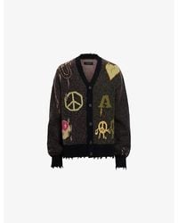 AllSaints - Emotive V-Neck Knitted Cardigan - Lyst