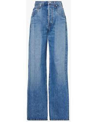 Citizens of Humanity - Ayla Wide-leg Mid-rise Organic-denim Jeans - Lyst
