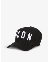 DSquared² - Icon-embroidered Cotton Baseball Cap - Lyst
