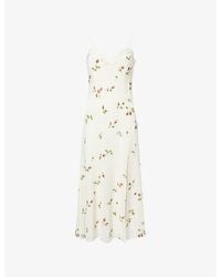 Reformation - Lucine Floral Woven Midi Dress - Lyst