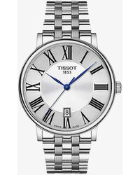 Tissot - T1224101103300 Carson Stainless Steel Watch - Lyst