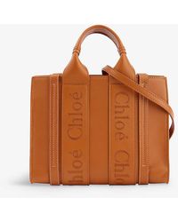 Chloé - Woody Small Leather Tote Bag - Lyst
