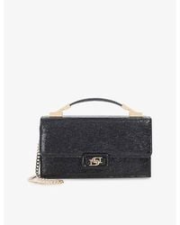 Dune - Skilled Mock-Croc Faux-Leather Top-Handle Bag - Lyst