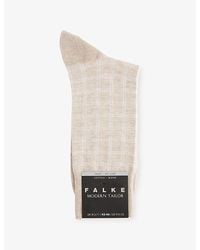 FALKE - Modern Tailor Cotton-Blend Socks - Lyst