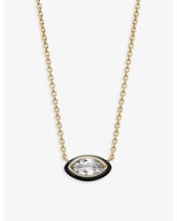 Astley Clarke - Flare 18ct Yellow Gold-plated Vermeil Sterling-silver And White Topaz Chain Necklace - Lyst