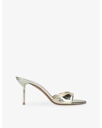 Paris Texas - Lidia 70 Leather Heeled Mules - Lyst