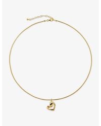 Monica Vinader - Infinity Heart 18Ct Vermeil Pendant Necklace - Lyst