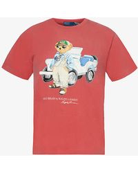 Ralph Lauren - Bear-print Cotton-jersey T-shirt - Lyst