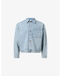 MKI Miyuki-Zoku - Oversized Twisted-Weave Denim Jacket - Lyst