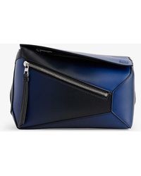 Loewe - Vy Blue Puzzle Edge Small Leather Belt Bag - Lyst