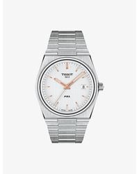 Tissot - Prx Stainless-Steel Quartz Watch - Lyst