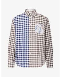 Loewe - Check-Pattern Cotton And Wool Flannel Shirt - Lyst