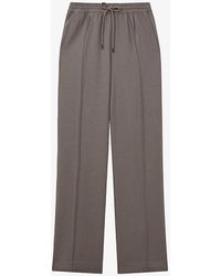 Reiss - Sunnie Elasticated-drawstring Wide-leg Mid-rise Woven Trousers 1 - Lyst