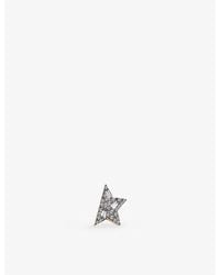 Kismet by Milka - Comet Midi 0.12Ct Diamond Stud Earring - Lyst