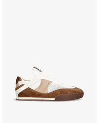 Chloé - Kick Brand-Patch Low-Top Suede Trainers - Lyst