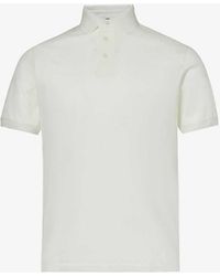 Emporio Armani - Monogram Regular-fit Cotton Polo Shirt - Lyst