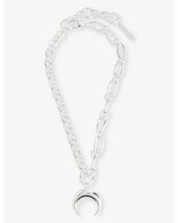 Marine Serre - Crescent-moon -tone Brass Pendant Necklace - Lyst