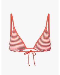 Seafolly - Clubhouse Triangle Bikini Top - Lyst