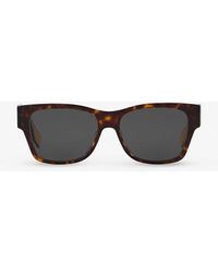 Fendi - Fn000665 Rectangle-frame Acetate Sunglasses - Lyst