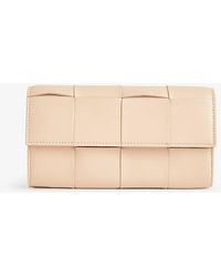 Bottega Veneta - Intrecciato Large Leather Wallet - Lyst