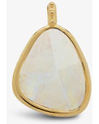 Monica Vinader - Deia 18ct Recycled Yellow Gold-plated Vermeil Sterling Silver And Moonstone Pendant - Lyst