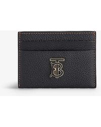 Burberry - Brand-plaque Leather Card Holder - Lyst