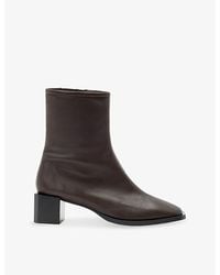 AllSaints - Avril Leather Ankle Boots - Lyst