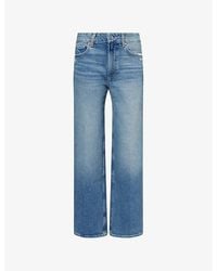 PAIGE - Sasha 32In Wide-Leg Denim Jeans - Lyst