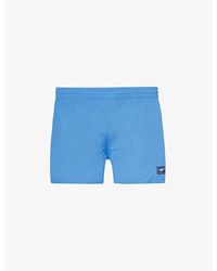 Speedo - Brand-patch Mid-rise Recycled Nylon Swim Shorts - Lyst