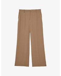 Reiss - Margeaux Wide-Leg Stretch-Woven Trousers - Lyst