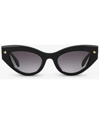 Alexander McQueen - Am0407s Cat-eye Acetate Sunglasses - Lyst