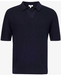 Sunspel - Spread-collar Relaxed-fit Cotton-knit Polo Shirt - Lyst
