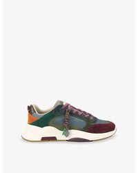 Kurt Geiger - Royston Suede And Mesh Trainers - Lyst