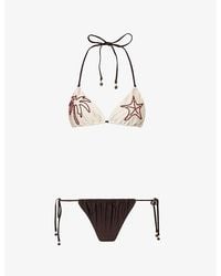 Zimmermann - Mahon Beaded Detail Bikini Set - Lyst