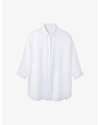 The White Company - The Company Relaxed-fit Long Linen Shirt - Lyst
