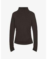 Reiss - Heidi Mock-Neck Stretch Wool-Blend Top - Lyst