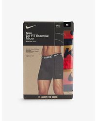 Nike - Dri-Fit Essential Stretch-Jersey Trunks Pack Of Three - Lyst