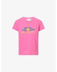 Mother - The Lil Sinful Graphic-Print Cotton-And-Linen T-Shirt - Lyst