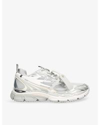 Off-White c/o Virgil Abloh - Be Right Back Mesh And Faux-Leather Low-Top Trainers - Lyst