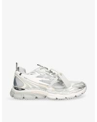 Off-White c/o Virgil Abloh - Be Right Back Mesh And Faux-Leather Low-Top Trainers - Lyst