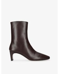 Neous - Nervia Heeled Leather Ankle Boots - Lyst