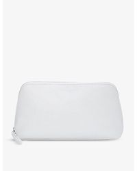 The White Company - The Company Logo-embossed Leather Make-up Bag - Lyst